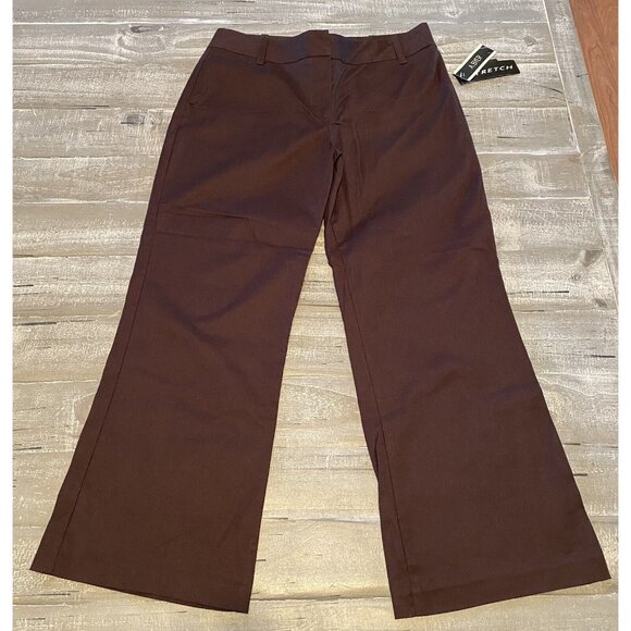 A. Byer Pants‎ Cropped Women’s Size 7 Junior’s Mid Rise Brown Ladies New - Picture 2 of 7